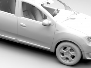 dacia logan mcv 2016 Model 3D