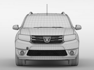 dacia logan mcv 2016 Model 3D