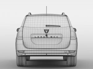 dacia logan mcv 2016 3D Model