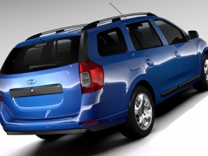 lada largus 2016 3Dモデル