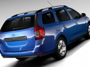 Lada Largus 2016 Modello 3D