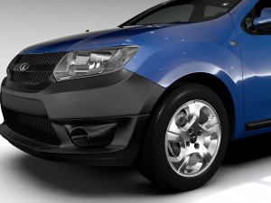 lada largus 2016 3Dモデル