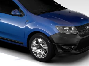 Lada Largus 2016 Modello 3D