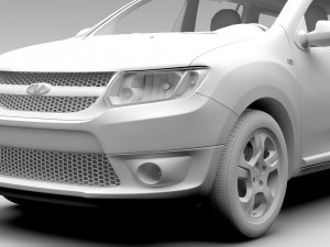 lada largus 2016 3Dモデル
