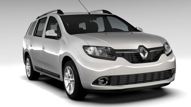 renault logan mcv 2016 Model 3D .c4d .max .obj .3ds .fbx .stl .blend 