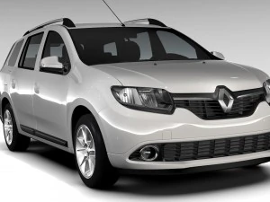 renault logan 2016 Modelo 3D
