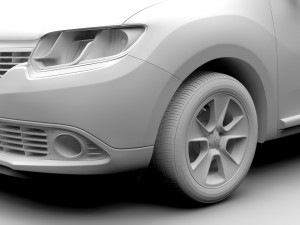 renault logan mcv 2016 Model 3D