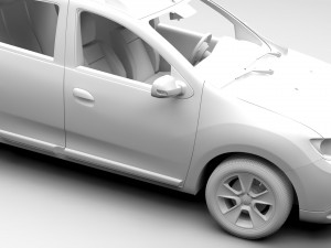 renault logan mcv 2016 Model 3D