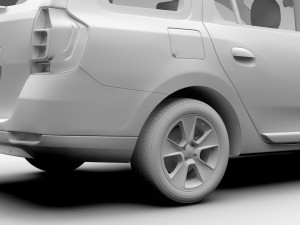 renault logan mcv 2016 Model 3D