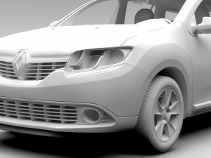 renault logan mcv 2016 Model 3D