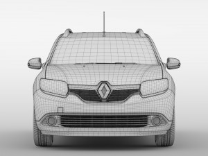 renault logan mcv 2016 Model 3D