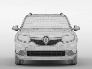 renault logan mcv 2016 3D Model