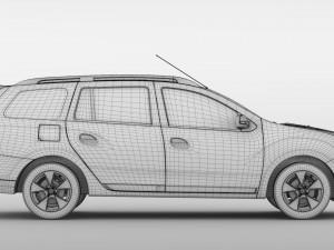 renault logan mcv 2016 Model 3D