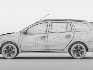renault logan mcv 2016 3D Model