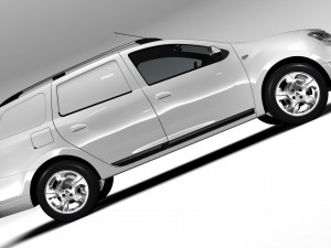 dacia logan mcv fiskal 2016 3D मॉडल