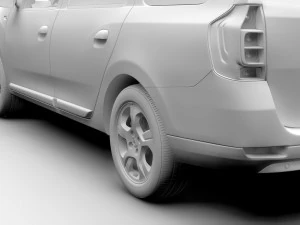 dacia logan mcv fiskal 2016 3D Model