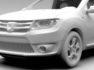 dacia logan mcv fiskal 2016 3D Model