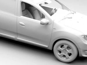 dacia logan mcv fiskal 2016 3D Model