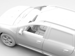 dacia logan mcv fiskal 2016 3D मॉडल