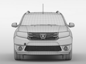 dacia logan mcv fiskal 2016 3D मॉडल
