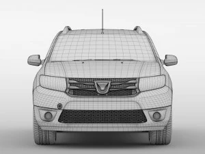 dacia logan mcv fiskal 2016 3D Model