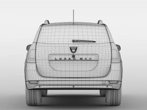 dacia logan mcv fiskal 2016 3D Model