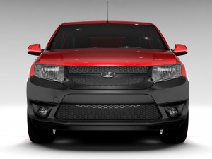 lada largus furgon 2016 3D Модель