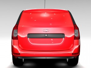 lada largus furgon 2016 3D Модель