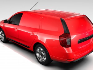 lada largus furgon 2016 3D Модель