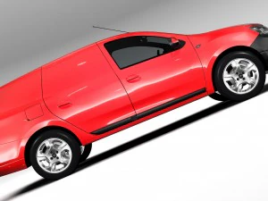 lada largus furgon 2016 3D Model