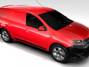 lada largus furgon 2016 3D Модель