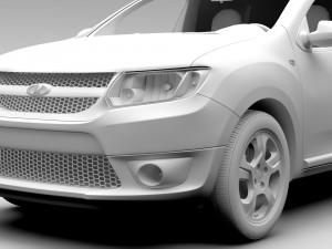 lada largus furgon 2016 3D Модель