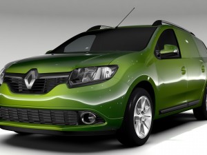 renault logan van 2016 3Dモデル