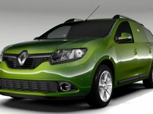 renault logan 2016 Modelo 3D