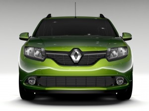 renault logan van 2016 3D Model