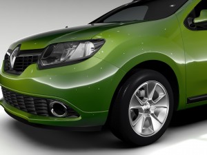 renault logan van 2016 3D Model