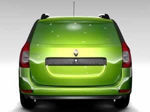 renault logan van 2016 3D Model