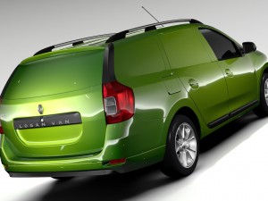 renault logan van 2016 3D Model