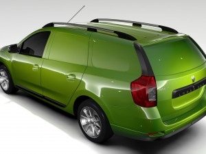 renault logan van 2016 3D Model