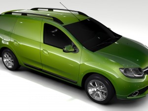 renault logan van 2016 3D Model