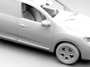 renault logan van 2016 3D Model