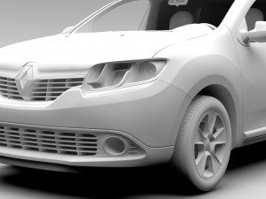renault logan van 2016 3D Model