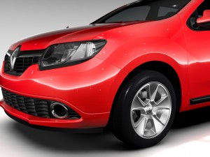 renault logan mcv taxi 2016 3D 模型