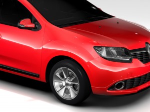 renault logan mcv taxi 2016 3D 模型