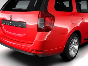 renault logan mcv taxi 2016 3D 模型