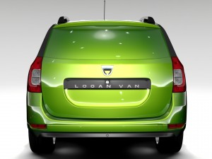 dacia logan van 2016 3D-Modell