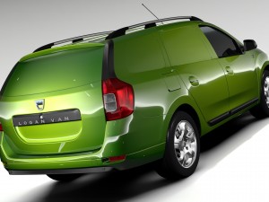 dacia logan van 2016 3D-Modell