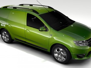 dacia logan van 2016 3D-Modell