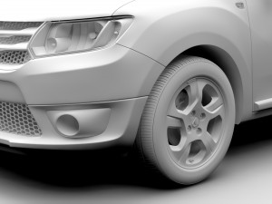 dacia logan van 2016 3D-Modell