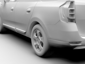 dacia logan van 2016 3D-Modell